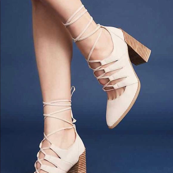 Anthropologie Seychelles Lace-Up Boot Wedding shoe - Picture 5 of 5